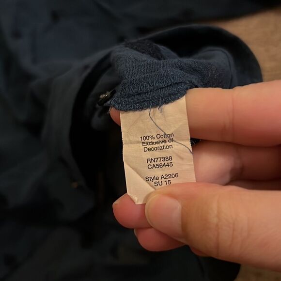 Madewell small blue blouse - Picture 7 of 9